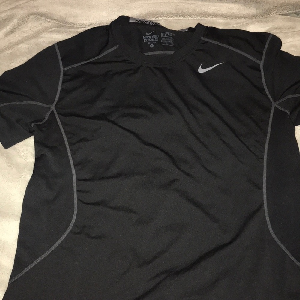 Mens Nike Work Out Shirt Black Size Large